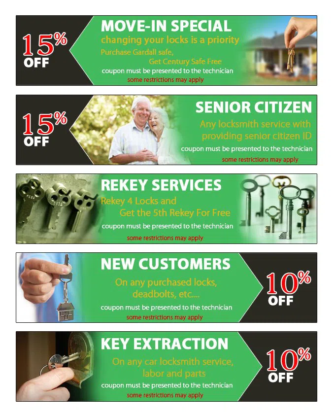 Lock Safe Services Denver, CO 303-729-1009 - coupon23-set-five